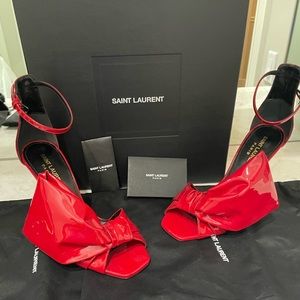 Saint Laurent Vernis Chiffon Cambratura Rouge Eros. Gorgeous!!!!Looks new!!!!!
